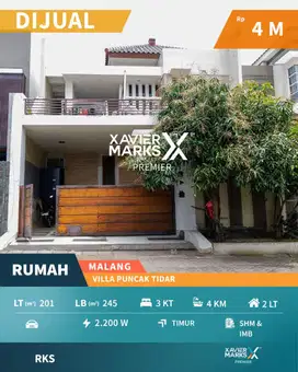 Dijual Rumah Mewah di Villa Puncak Tidar Malang Dekat Kampus MACHUNG