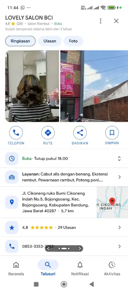 Di cari karyawan salon wanita