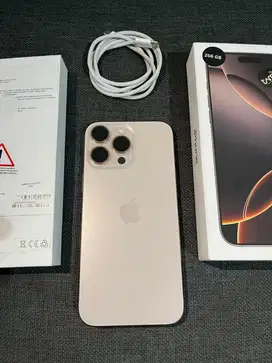 IPhone 16 Pro Max 256gb Dessert Fullset (Garansi On Juli 2026)
