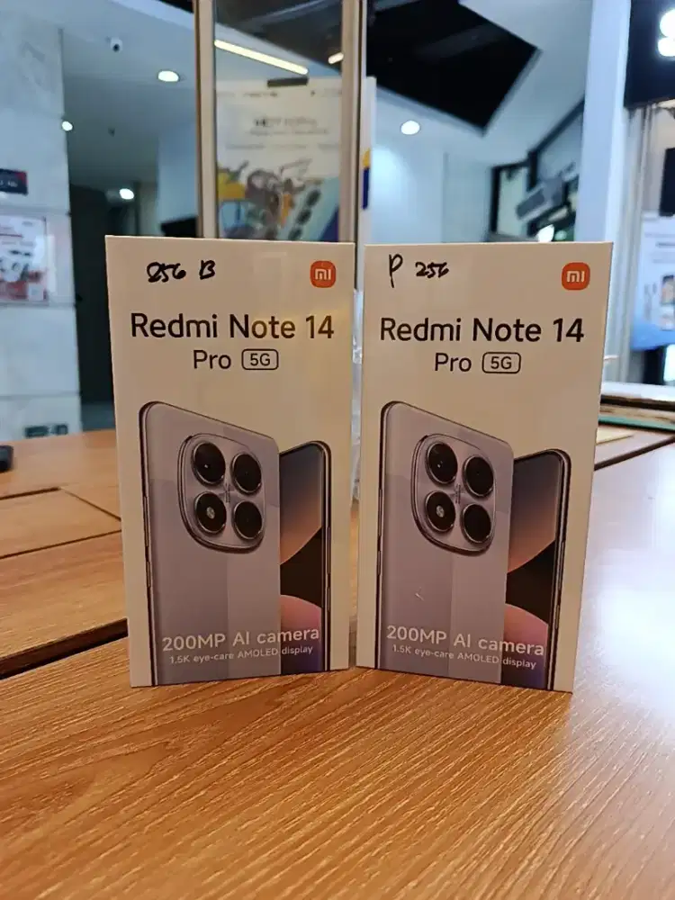 Redmi Note 14 Pro 5G 8/256, warna lengkap Cash Cicilan Bisa..