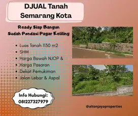 Tanah Dijual 1130 m2 Cocok Untuk Invest di Semarang Kota