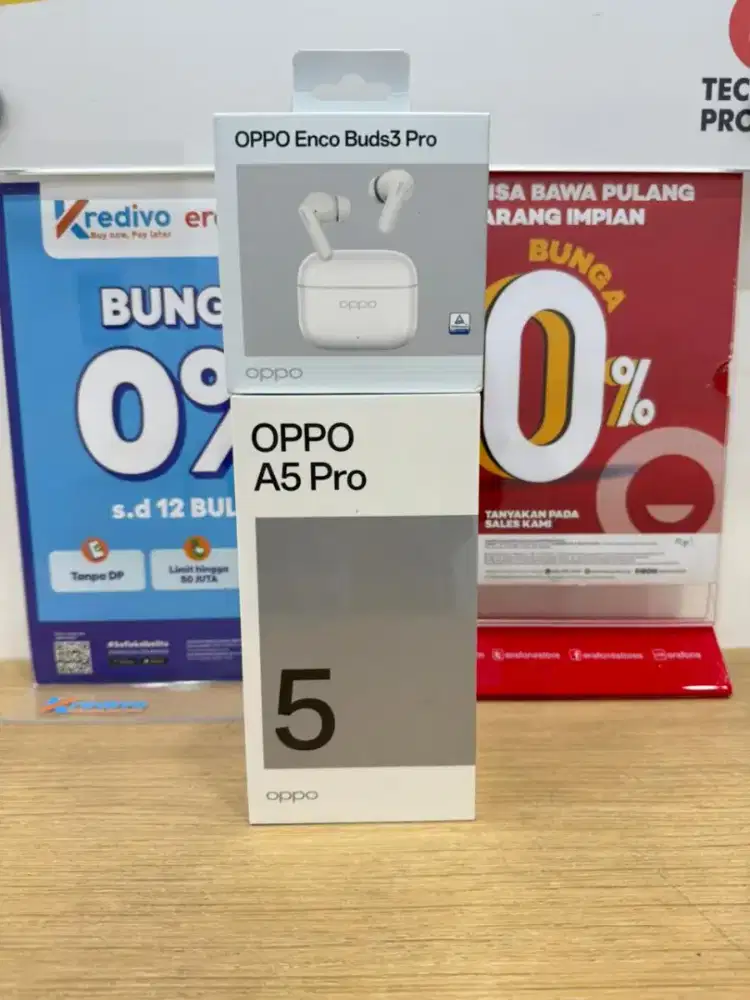 promo oppo a5 pro 8/256 free oppo enco buds 3 pro