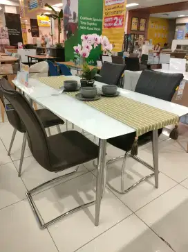 Meja makan extend bisa cicilan bunga 0% free 1x angsuran