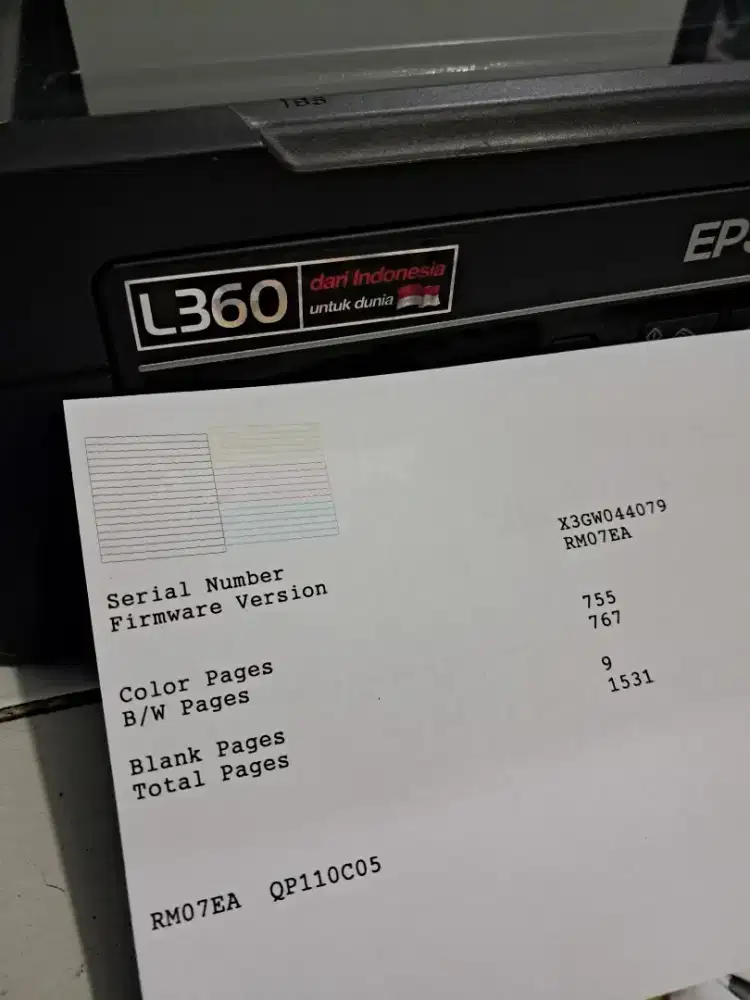 Printet epaon L360 full segel estimewa.