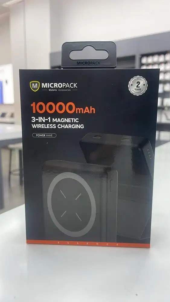 PowerBank Micropack 10K mAh 3 in 1 Magnetic Wireless Charging