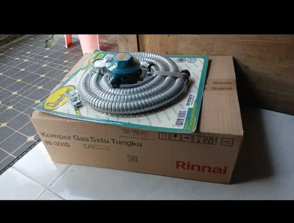 Kompor rinnai + regulator kuantum