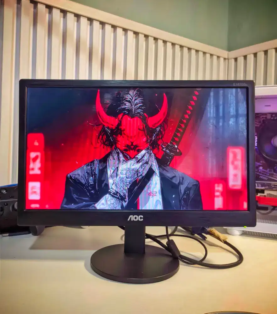 pc monitor murah meriah aoc hd