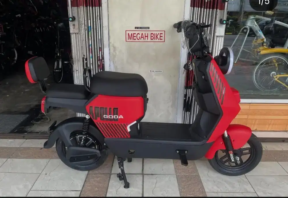 SEPEDA LISTRIK GODA APOLLO PROMO CREDIT BUNGA 0% FRE 1KALI CICILAN