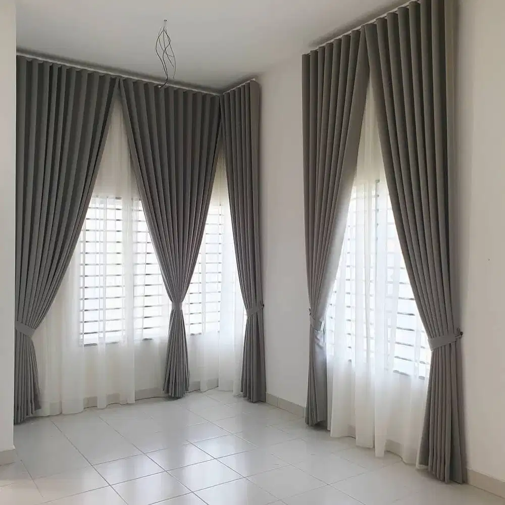 Cod Gorden Blackout Pasang Skat Klinik Hordeng Pintu Gordyn Vitrase