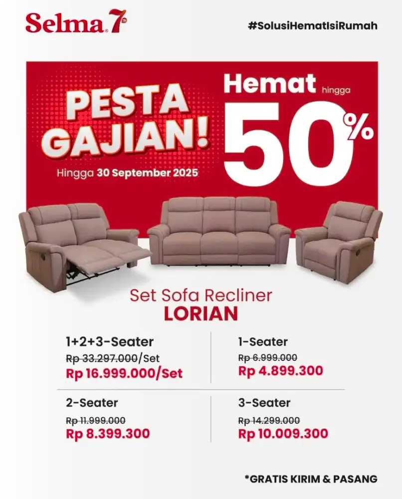 LORIAN SOFA RECLINER