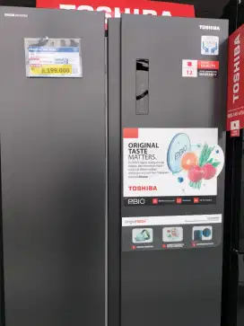 Promo kulkas Toshiba bisa cicilan juga loh syarat KTP aja