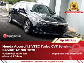 [ GARANSI 5TH ] Honda Accord 1.5 VTEC Turbo CVT AT Hitam 2020/2021