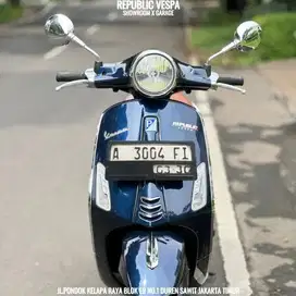DIJUAL CEPAT Piaggio Vespa PRIMAVERA 150 3V TAHUN 2014 warna BIRU