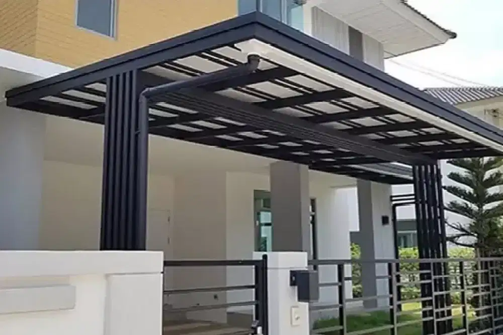 Kanopi atap upvc single layer