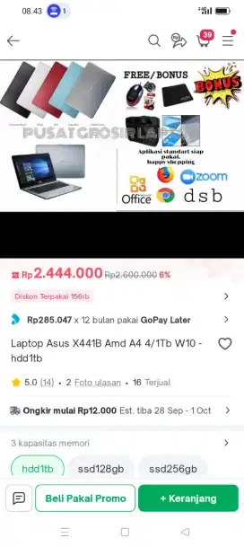 Leptop ASUS 14inc