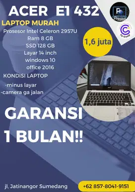 LAPTOP COCOK UNTUK PELAJAR, MAHASISWA, KERJA DAN ADMIN ONLINE SHOP!