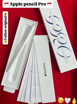Apple Pencil Pro White Mulus Fullset ori