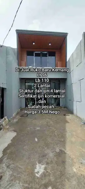 Ruko Baru jual di kemang SHM Jakarta selatan