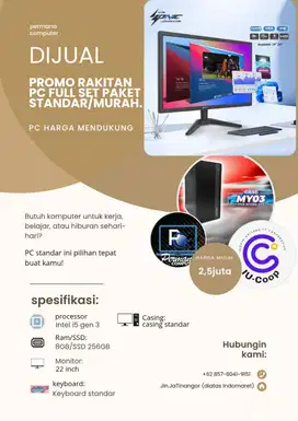 PAKET PC HANYA DI PERMANA KOMPUTER