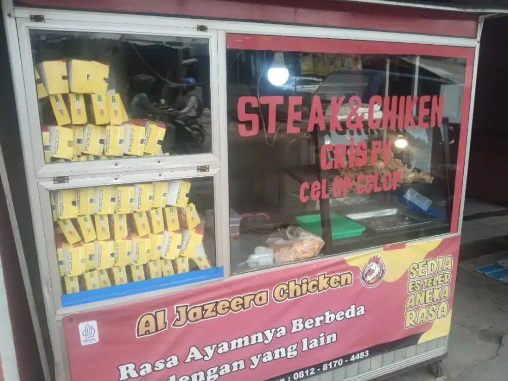 Dijual cepat gerobak bekas gorengan