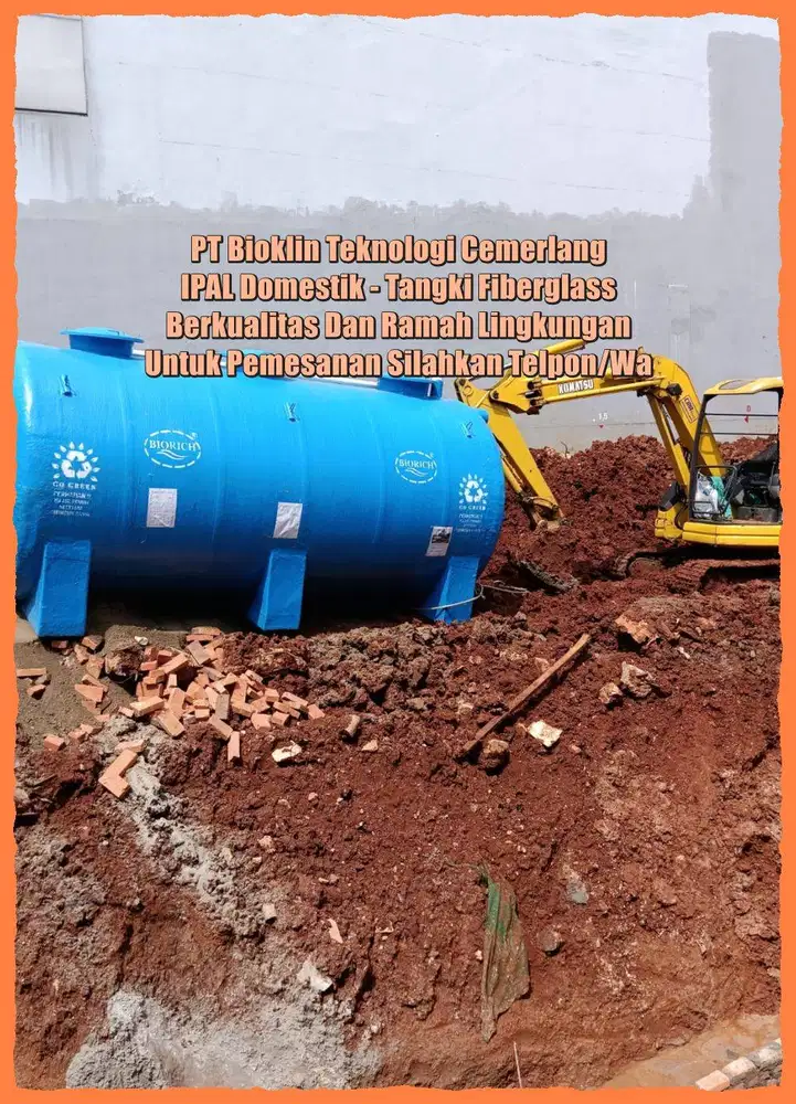 IPAL–Tangki Fiber IPAL –IPAL–IPAL Industri–IPAL Tank–IPAL Domestik -ST