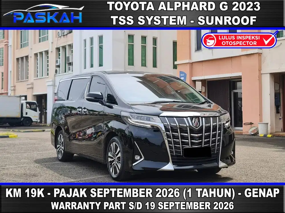 Km=19k BUNGA=4.5% PAJAK=SEPTEMBER 2026 Alphard G ATPM 2023 alphard g
