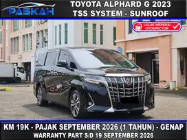 Km=19k BUNGA=4.5% PAJAK=SEPTEMBER 2026 Alphard G ATPM 2023 alphard g