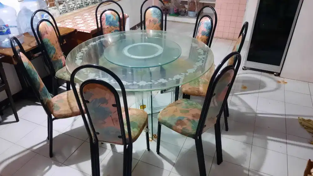 ‼️JUAL SET MEJA MAKAN DAN KURSI 8 SEAT ‼️