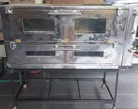 Oven gas, stainless, ukuran 130 x 50, terbuat dari bahan stailess