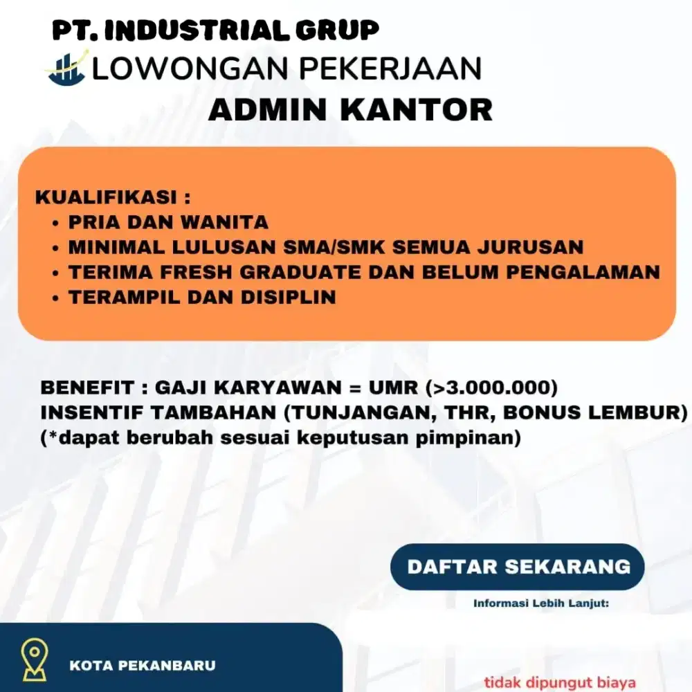 Lowongan Kerja Pekanbaru Gratis