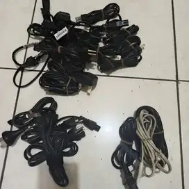 Take All 22 pcs Kabel power Adaptor Laptop 3 lubang 2 lubang