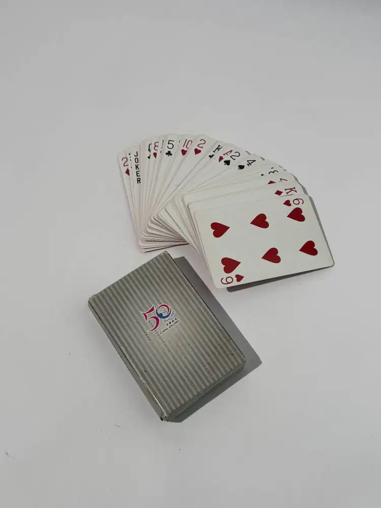 Kartu Commemorative Box of Playing Cards from China Airlines 50th Ann