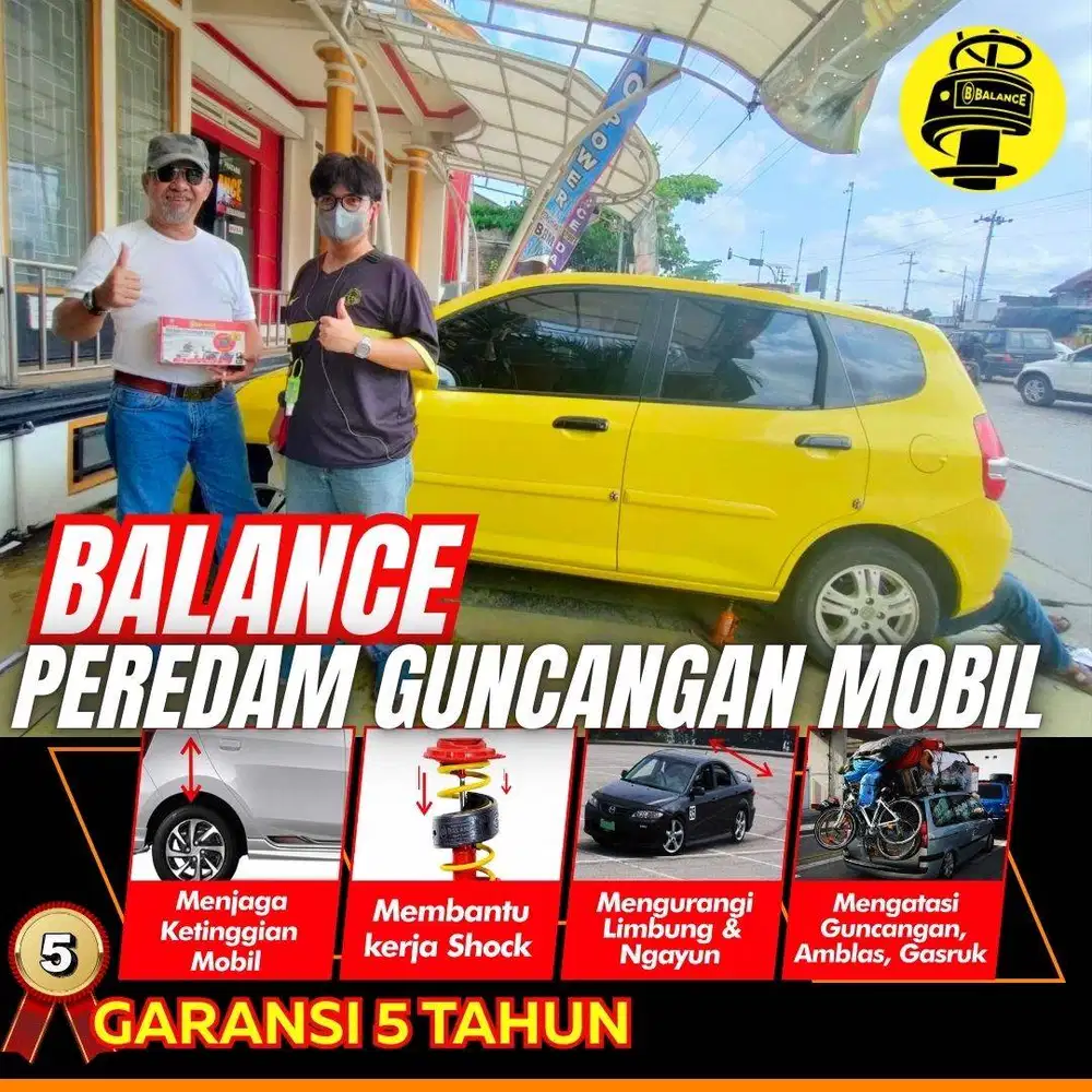 Solusi EMPUK mobil TANPA MODIF PER pasang BALANCE Peredam Guncangan