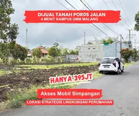 Kavling Hunian 66m² Anti Rugi, 2 Menit Kampus UMM, Bebas Banjir.