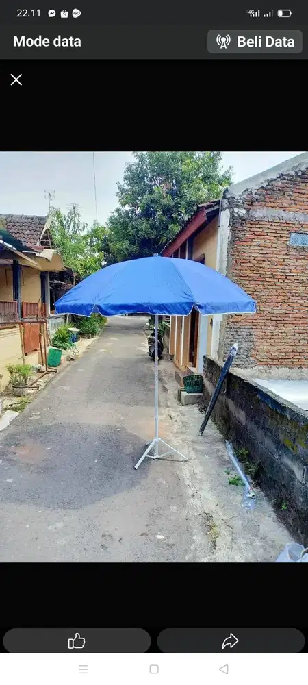 Meja Lipat krisbow & Payung Lipat 180CM