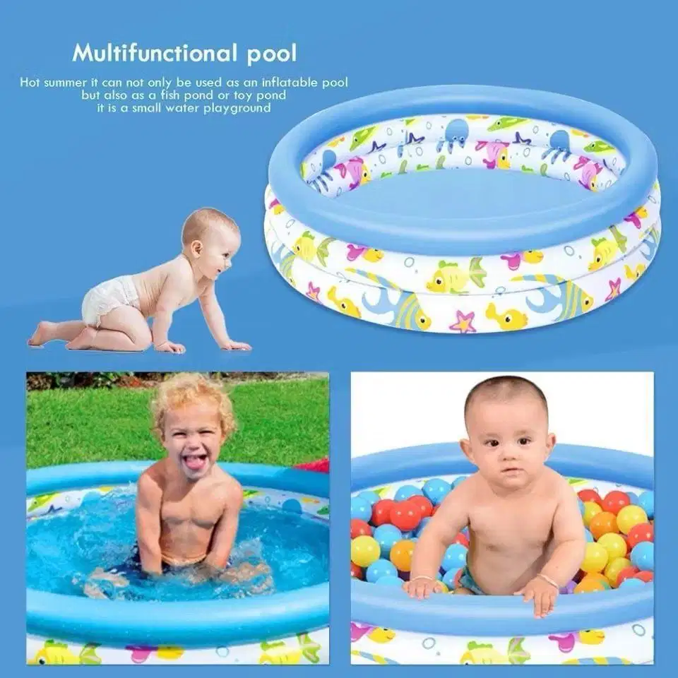 Ready Stock Kolam Renang Anak Ukuran 122 cm x 25cm
