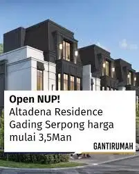 2 Lantai + Attic, Lokasi Premium Hot Sale! Rumah Baru Cluster Altadena