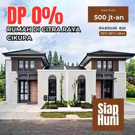 rumah DP 0%. siap huni. di citra raya Cikupa cluster varenna