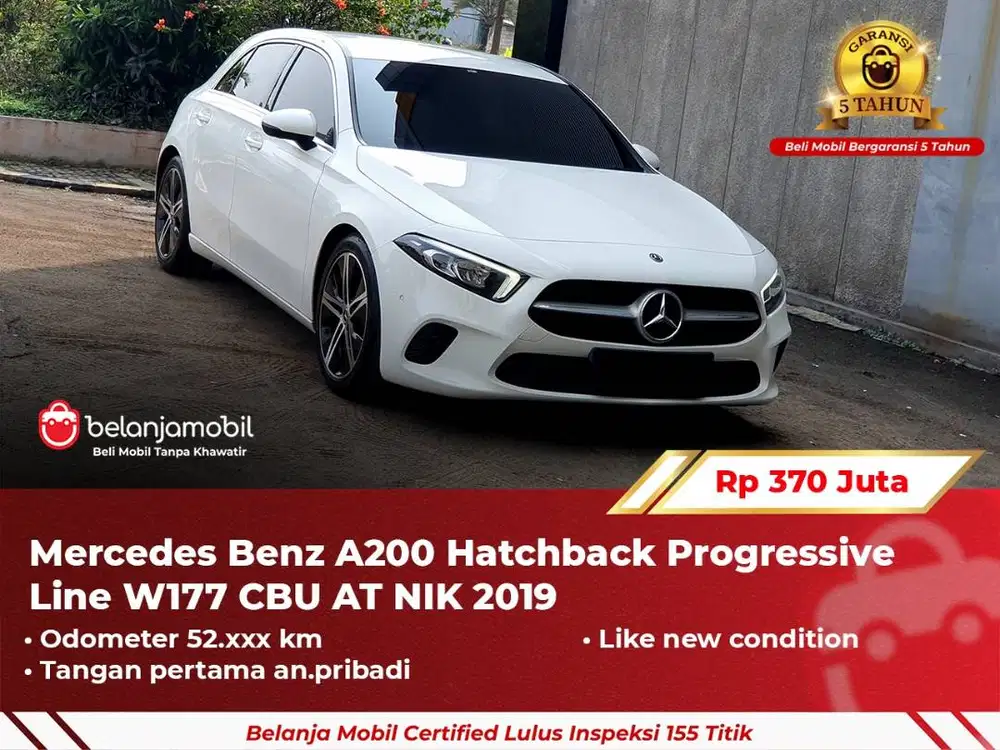 [ GARANSI 5TH ] Mercedes Benz Mercy A200 A 200 Progressive 2019/2020