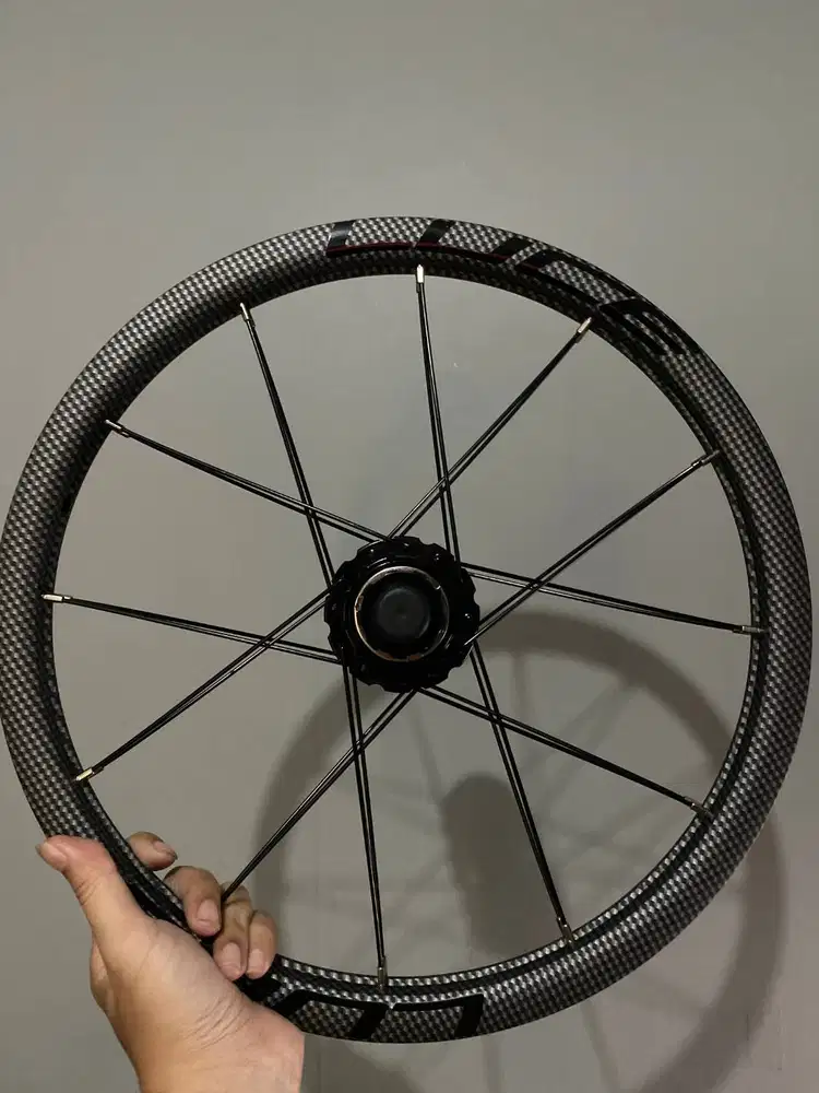 Wheelset Luce 16 349 diskbrake motif carbon (16 plus jumphole)sepasang