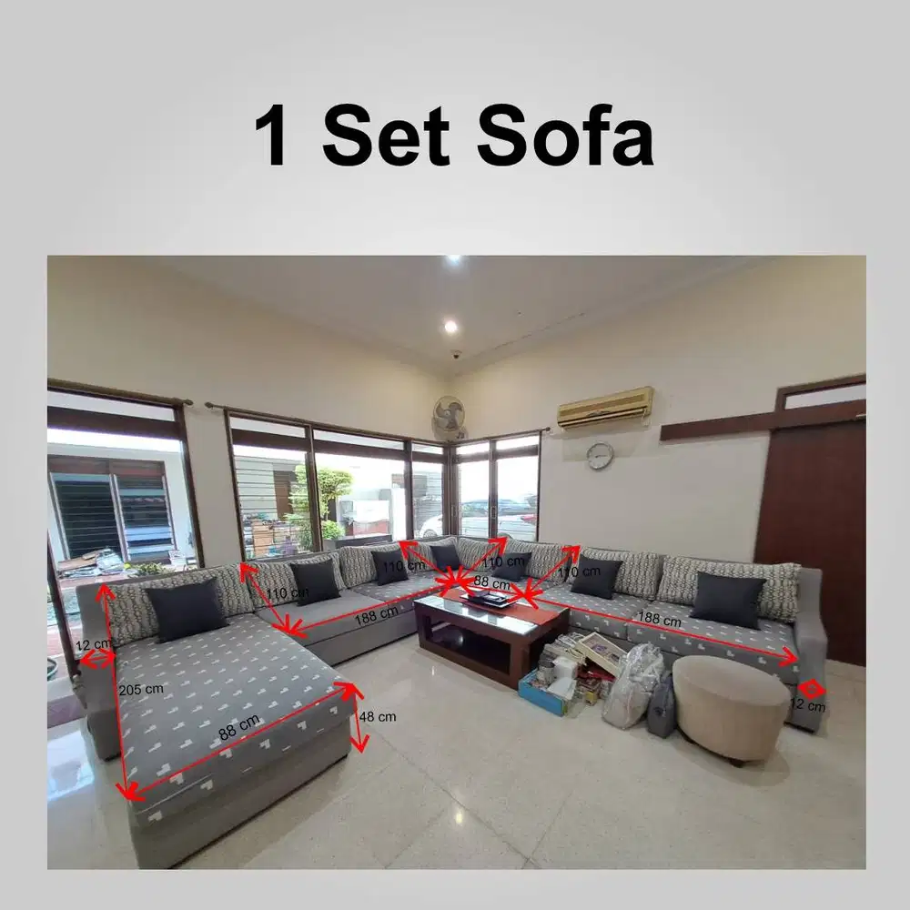 1 Set Sofa Vinoti Bekas Terawat