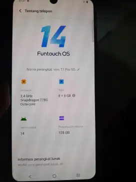Vivo t1pro 5g hp dus