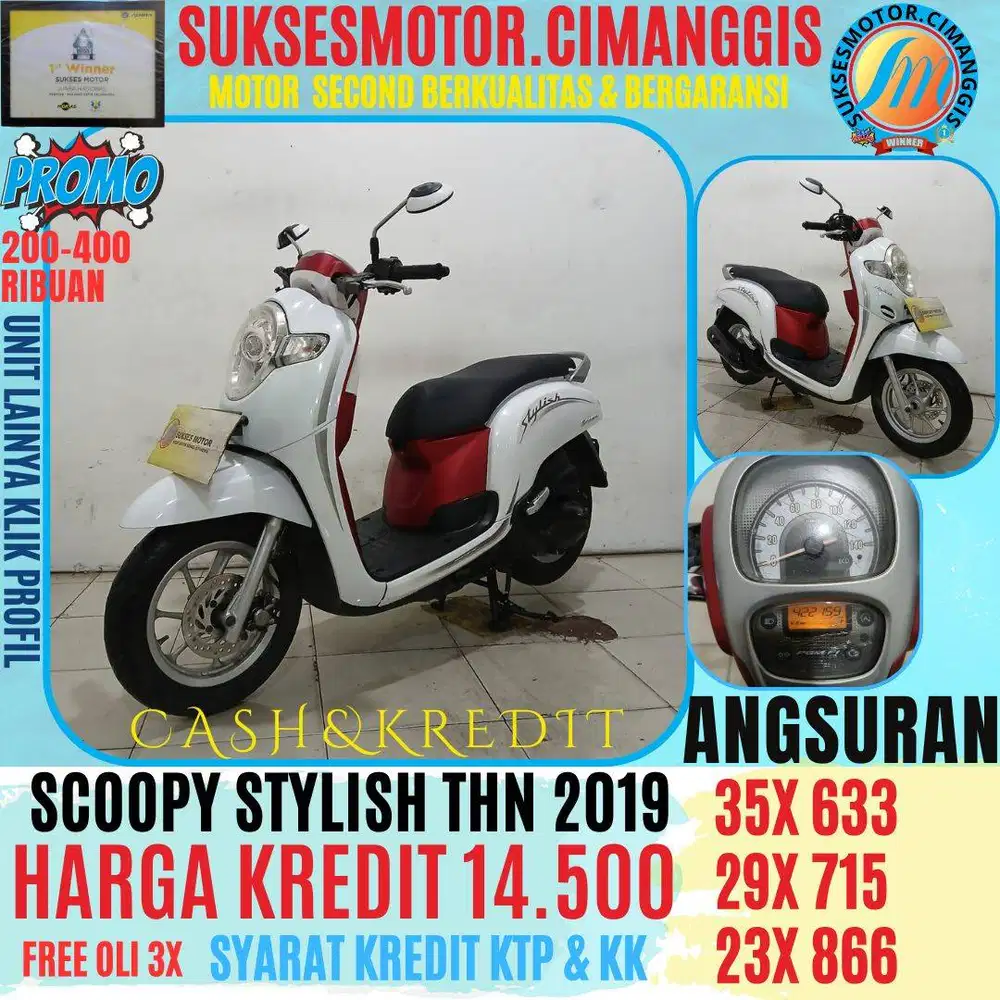 SCOOPY TERMURAH CASHBACK UPTO 700RIBUAN KLIK PROFIL DAN PROMONYA