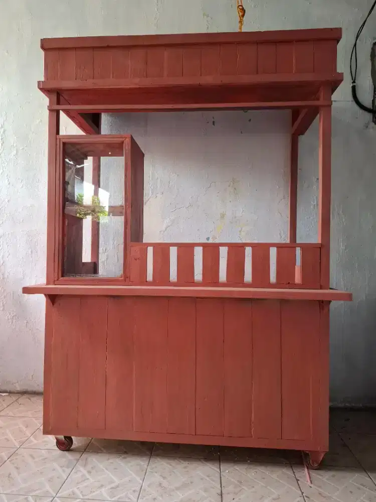 Gerobak Kayu Serbaguna Untuk Jualan 120x90x180cm