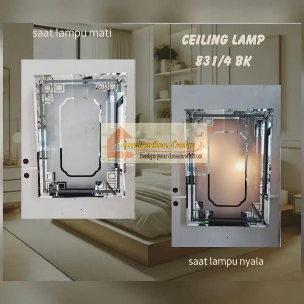 lampu plafon kaca
