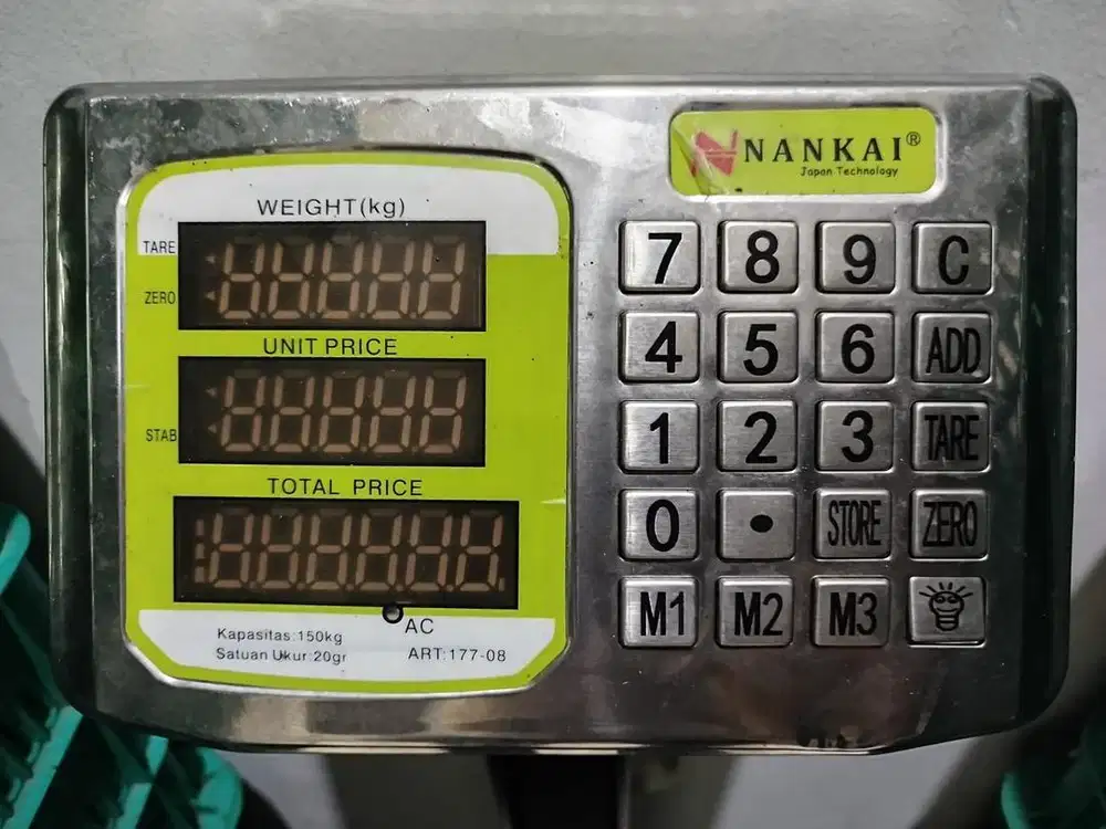 Timbangan duduk digital rail merek nankai 150kg