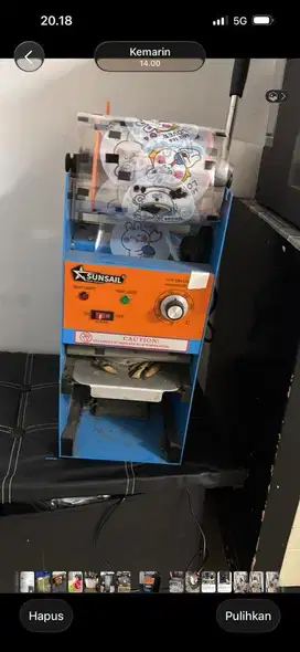 DIJUAL MESIN CUP SEALER SUNSAIL