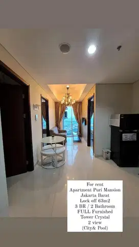 Puri Mansion Apartemen 2+1BR Full Furnish Jakarta Barat