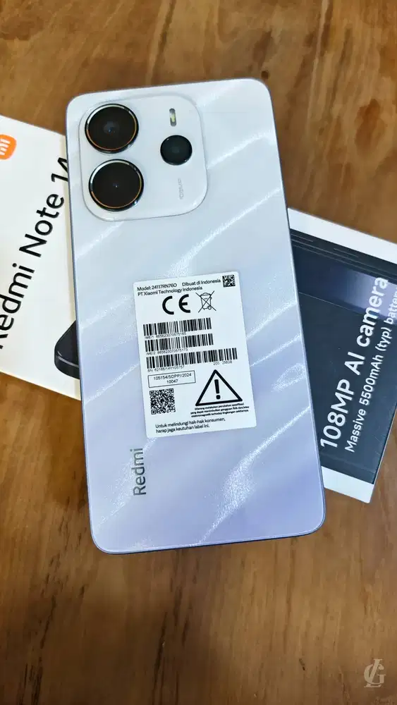 Redmi note 14 4g 8/256 second resmi Jan 2026 ada nota