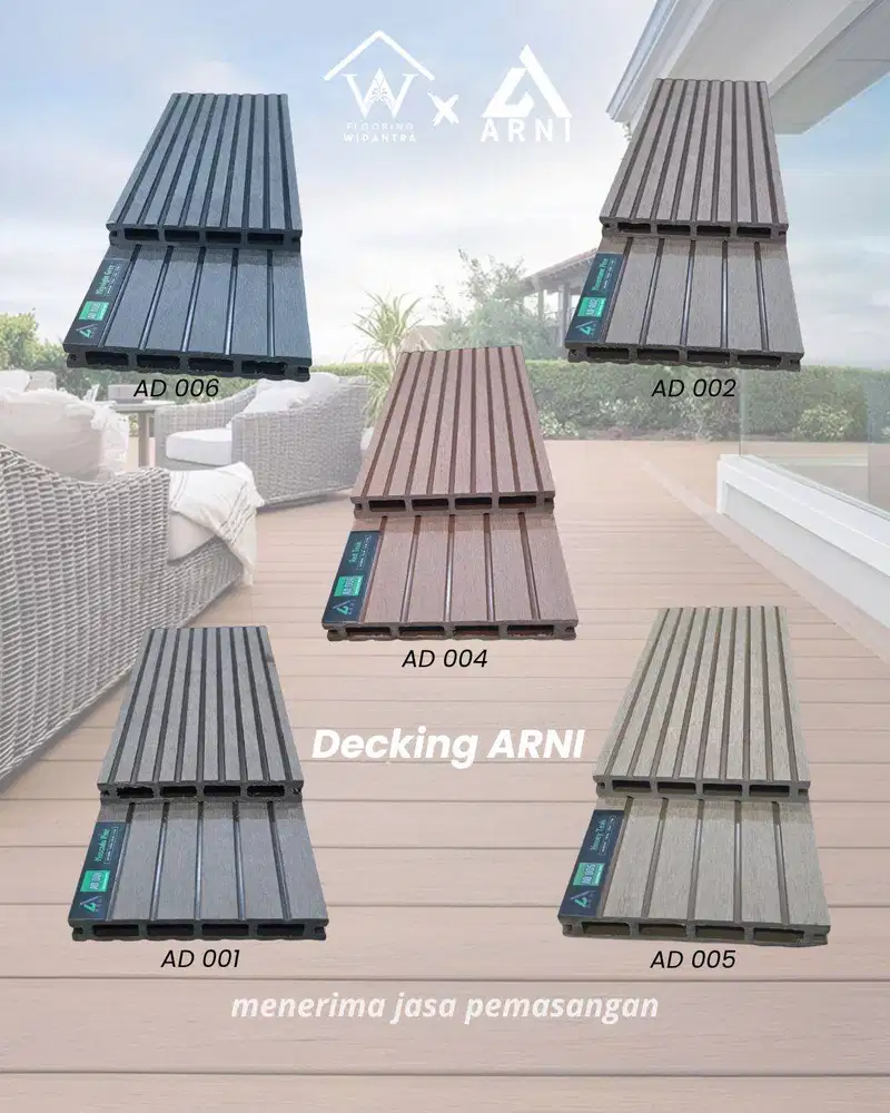 WPC DECKING ARNI MOTIF KAYU TEBAL 20mm